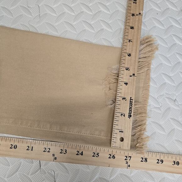 Jonathan Simkhai River Jeans Womens 26 Camet Beige High Rise Straight Crop Luxe - Picture 13 of 14